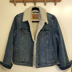 Levi's Sherpa Trucker Jacket-Denim